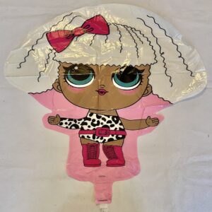 GLOBO MUNIECA LOL PELO BLANCO 10", 25 cm