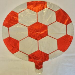 GLOBO PELOTA FUTBOL roja 18" 45 cm