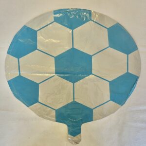 GLOBO PELOTA FUTBOL CELESTE 18" 45 cm