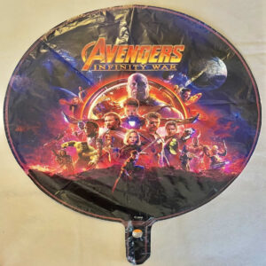 GLOBO AVENGERS negro 18" 45 cm