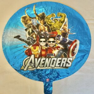 GLOBO AVENGERS azul 18" 45 cm