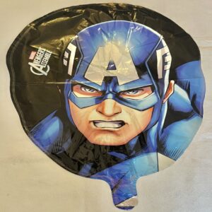 GLOBO CARA CAPITAN AMERICA 10" 25 cm