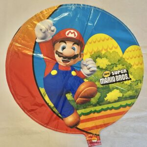 GLOBO MARIO BROSS rojo 28" 45 cm