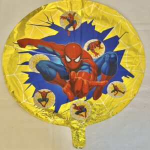 GLOBO HOMBRE ARAÑA DORADO 18" 45 cm
