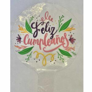 GLOBO BURBUJA FELIZ CUMPLEAÑOS