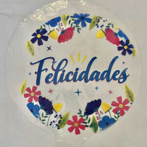 GLOBO BURBUJA FELICIDADES
