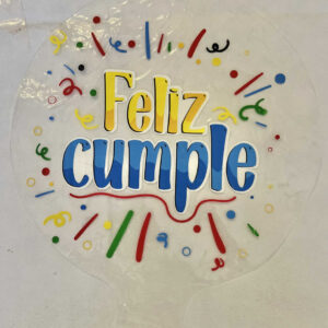 GLOBO BURBUJA FELIZ CUMPLE