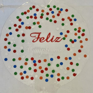 GLOBO BURBUJA FELIZ CUMPLEAÑOS