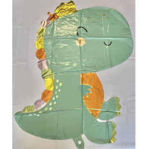 GLOBO DINOSAURIO verde claro con forma