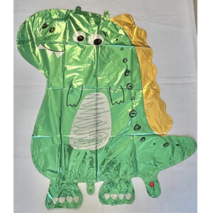 GLOBO DINOSAURIO verde oscuro con forma