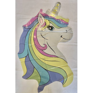 GLOBO UNICORNIO MULTICOLOR con forma