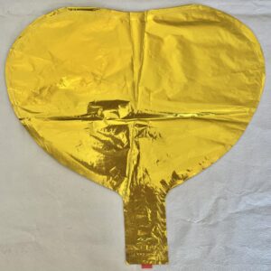 GLOBO CORAZON DORADO 10" 25 cm