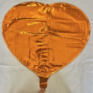 GLOBO CORAZON NARANJA 10" 45 cm