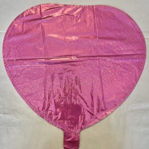 GLOBO CORAZON 18" ROSA METALICO
