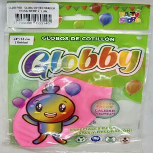 GLOBO 24" Decorador ROSA BEBE