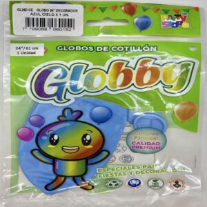 GLOBO 24" Decorador AZUL CIELO
