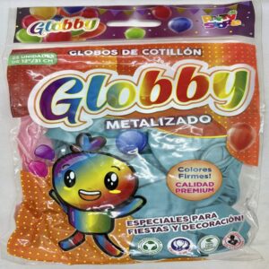 GLOBO METALIZADO AZUL AQUA