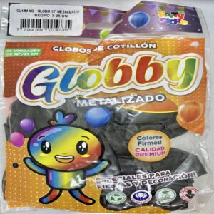 GLOBO METALIZADO NEGRO