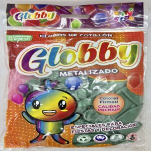 GLOBO METALIZADO VERDE ESMERALDA