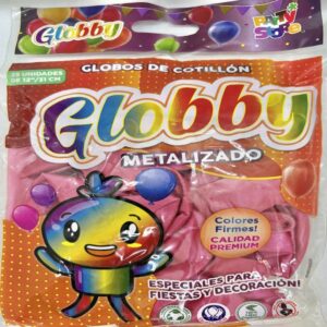 GLOBO METALIZADO ROSA FUCSIA