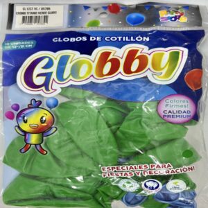 GLOBO CROMO TITANIO VERDE CLARO