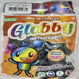 GLOBO METALIZADO NEGRO