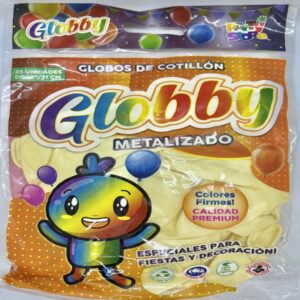 GLOBO METALIZADO MARFIL
