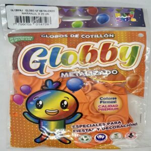 GLOBO METALIZADO NARANJA