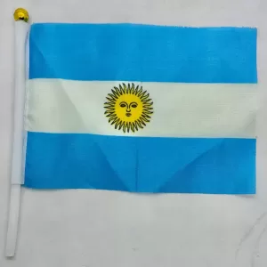 BANDERA ARGENTINA CON SOL CON PALO MINI