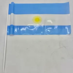 BANDERA ARGENTINA CON SOL CON PALO MEDIANA